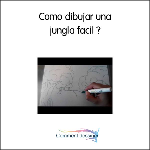 Como dibujar una jungla facil